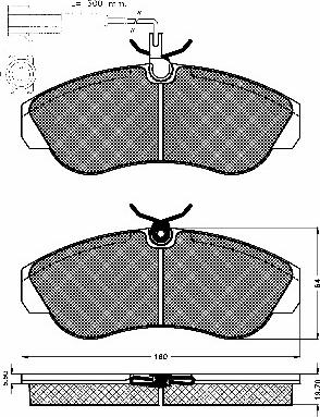 BSF 10644 - Гальмівні колодки, дискові гальма autocars.com.ua