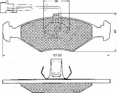 BSF 10648 - Тормозные колодки, дисковые, комплект autodnr.net