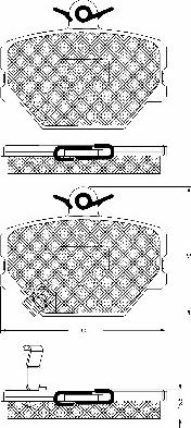 BSF 10662 - Тормозные колодки, дисковые, комплект autodnr.net