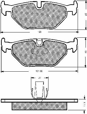 BSF 10670 - Тормозные колодки, дисковые, комплект autodnr.net