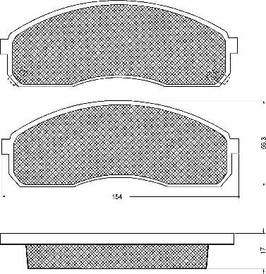 KIA S0K75B3328Z - Тормозные колодки, дисковые, комплект avtokuzovplus.com.ua