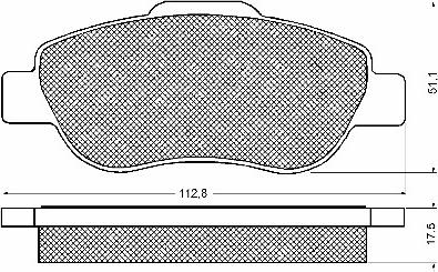 BSF 10699 - Гальмівні колодки, дискові гальма autocars.com.ua