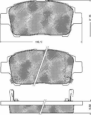 BSF 10733 - Тормозные колодки, дисковые, комплект autodnr.net