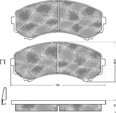 BSF 10749 - Тормозные колодки, дисковые, комплект autodnr.net