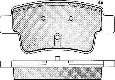 BENDIX 573166 - Гальмівні колодки, дискові гальма autocars.com.ua