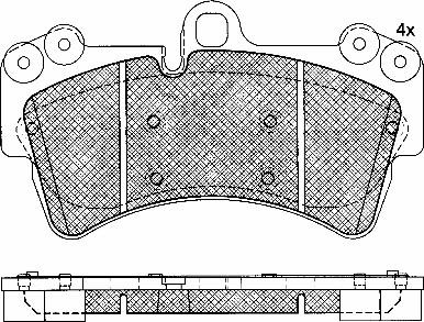 Textar 2369316704T4668 - Гальмівні колодки, дискові гальма autocars.com.ua