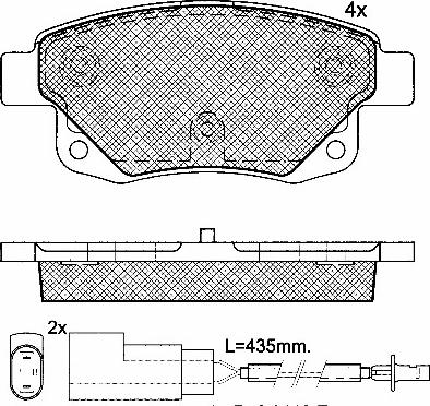 BSF 10833 - Гальмівні колодки, дискові гальма autocars.com.ua