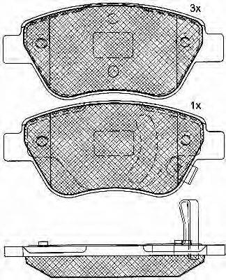 Sangsin Brake GP1810 - Тормозные колодки, дисковые, комплект autodnr.net
