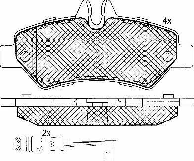 BSF 10849 - Гальмівні колодки, дискові гальма autocars.com.ua