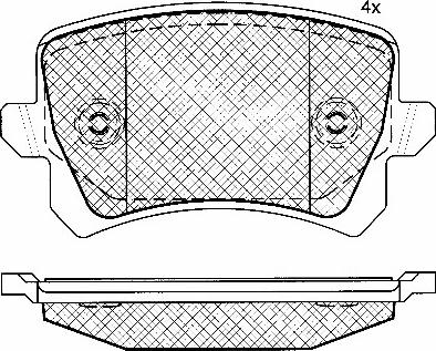 BSF 10858 - Тормозные колодки, дисковые, комплект autodnr.net