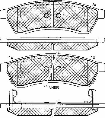 BSF 10863 - Гальмівні колодки, дискові гальма autocars.com.ua