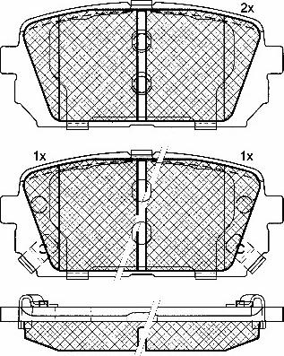 BSF 10865 - Гальмівні колодки, дискові гальма autocars.com.ua