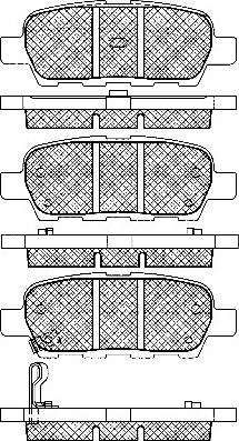 BSF 10883 - Тормозные колодки, дисковые, комплект autodnr.net