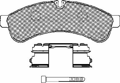 BSF 10892 - Тормозные колодки, дисковые, комплект autodnr.net