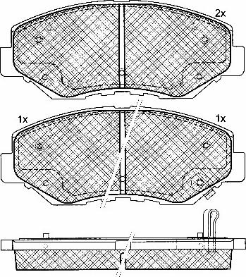 BSF 10912 - Тормозные колодки, дисковые, комплект autodnr.net