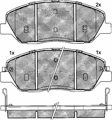 BSF 10921 - Тормозные колодки, дисковые, комплект autodnr.net