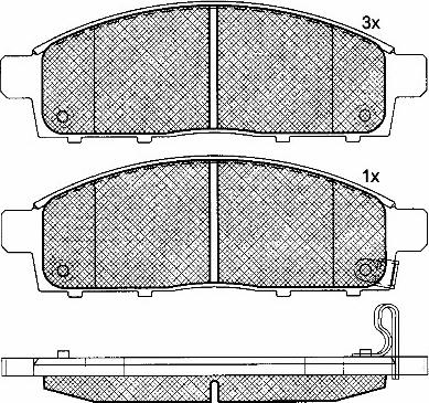 BSF 10930 - Гальмівні колодки, дискові гальма autocars.com.ua