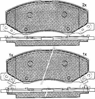 BSF 10933 - Тормозные колодки, дисковые, комплект autodnr.net