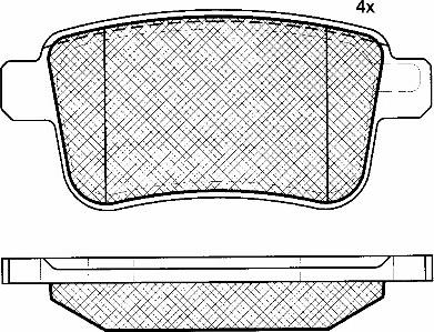 BSF 10938 - Тормозные колодки, дисковые, комплект autodnr.net