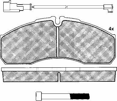 BSF 10939 - Тормозные колодки, дисковые, комплект autodnr.net