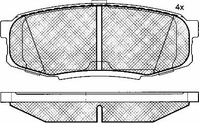 BSF 10947 - Гальмівні колодки, дискові гальма autocars.com.ua