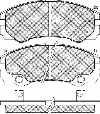 BSF 10951 - Гальмівні колодки, дискові гальма autocars.com.ua