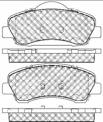 BSF 10969 - Тормозные колодки, дисковые, комплект autodnr.net