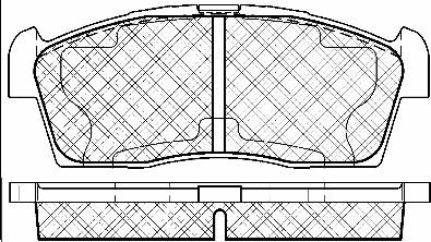 BSF 10971 - Гальмівні колодки, дискові гальма autocars.com.ua