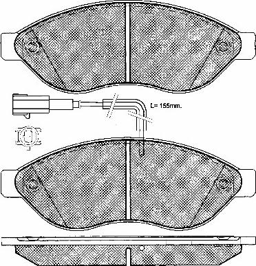 BSF 10990 - Тормозные колодки, дисковые, комплект autodnr.net