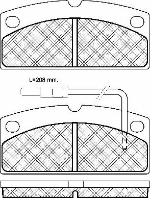 BSF 10993 - Гальмівні колодки, дискові гальма autocars.com.ua