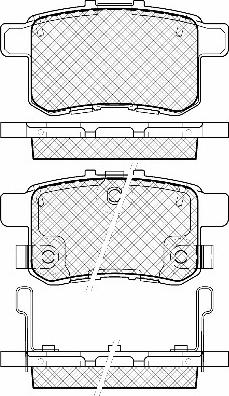 BENDIX 572626B - Гальмівні колодки, дискові гальма autocars.com.ua