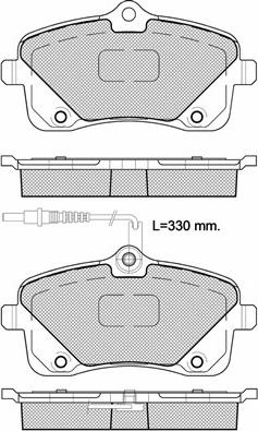 ACDelco AC0581601D - Гальмівні колодки, дискові гальма autocars.com.ua