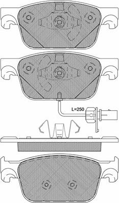 BOSCH BP2242 - Гальмівні колодки, дискові гальма autocars.com.ua