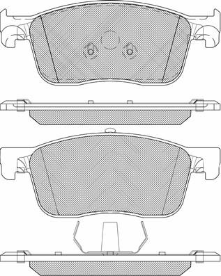 Allied Nippon ADB02354 - Тормозные колодки, дисковые, комплект autodnr.net