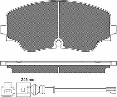 BSF 20332 - Тормозные колодки, дисковые, комплект autodnr.net