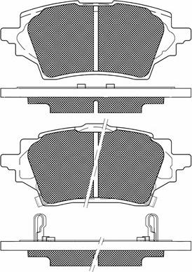 BSF 20336 - Тормозные колодки, дисковые, комплект autodnr.net