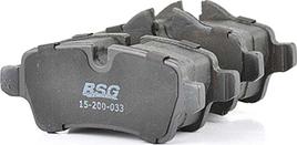 BSG BSG 15-200-033 - Гальмівні колодки, дискові гальма autocars.com.ua