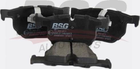 BSG BSG 15-202-011 - Гальмівні колодки, дискові гальма autocars.com.ua