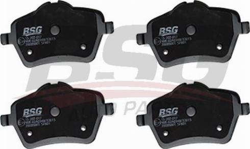 BSG BSG 15-202-017 - Гальмівні колодки, дискові гальма autocars.com.ua