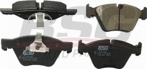 BSG BSG 15-202-029 - Гальмівні колодки, дискові гальма autocars.com.ua