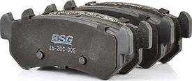 BSG BSG 16-200-005 - Тормозные колодки, дисковые, комплект avtokuzovplus.com.ua