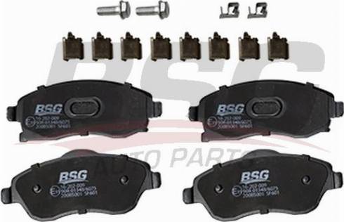 BSG BSG 16-202-009 - Тормозные колодки, дисковые, комплект autodnr.net