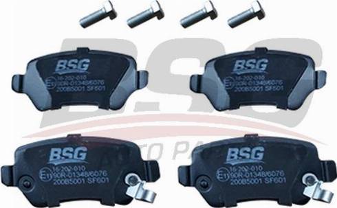 BSG BSG 16-202-010 - Тормозные колодки, дисковые, комплект autodnr.net