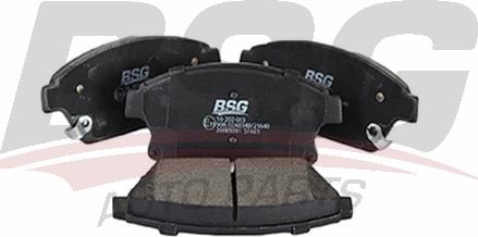 BSG BSG 16-202-015 - Тормозные колодки, дисковые, комплект autodnr.net