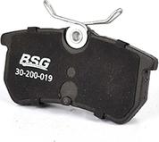 BSG BSG 30-200-019 - Тормозные колодки, дисковые, комплект avtokuzovplus.com.ua