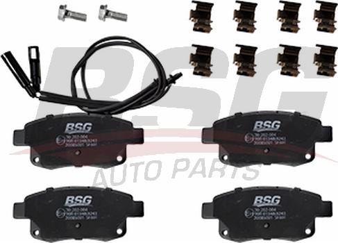 BSG BSG 30-202-004 - Тормозные колодки, дисковые, комплект avtokuzovplus.com.ua