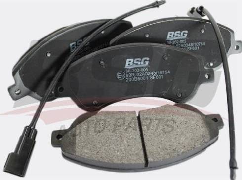 BSG BSG 30-202-005 - Тормозные колодки, дисковые, комплект autodnr.net