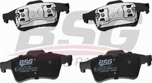 BSG BSG 30-202-007 - Тормозные колодки, дисковые, комплект autodnr.net