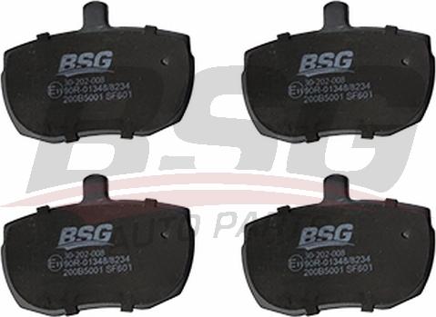 BSG BSG 30-202-008 - Тормозные колодки, дисковые, комплект avtokuzovplus.com.ua