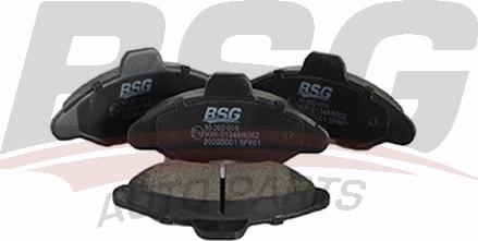 BSG BSG 30-202-010 - Тормозные колодки, дисковые, комплект autodnr.net